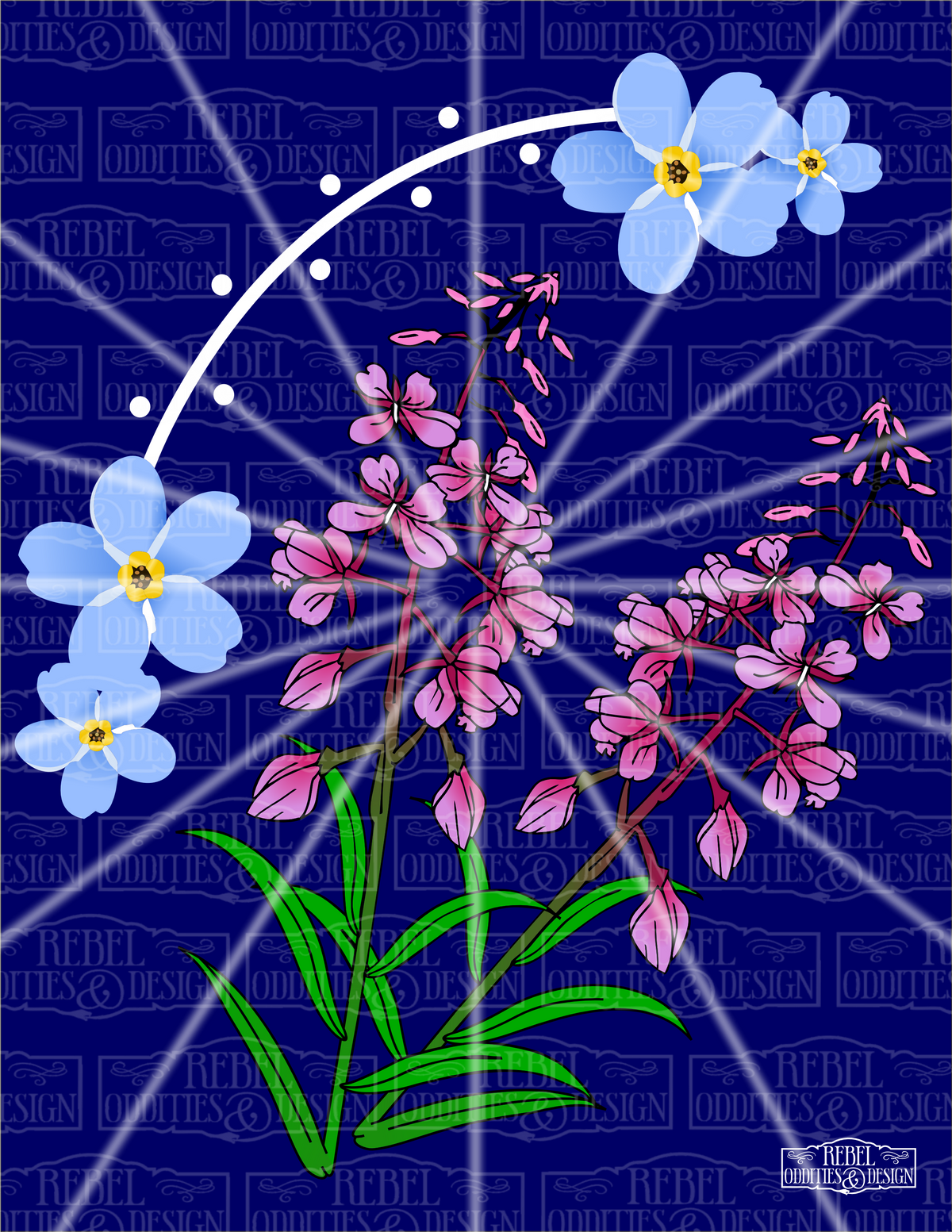 Alaska Wildflowers Print