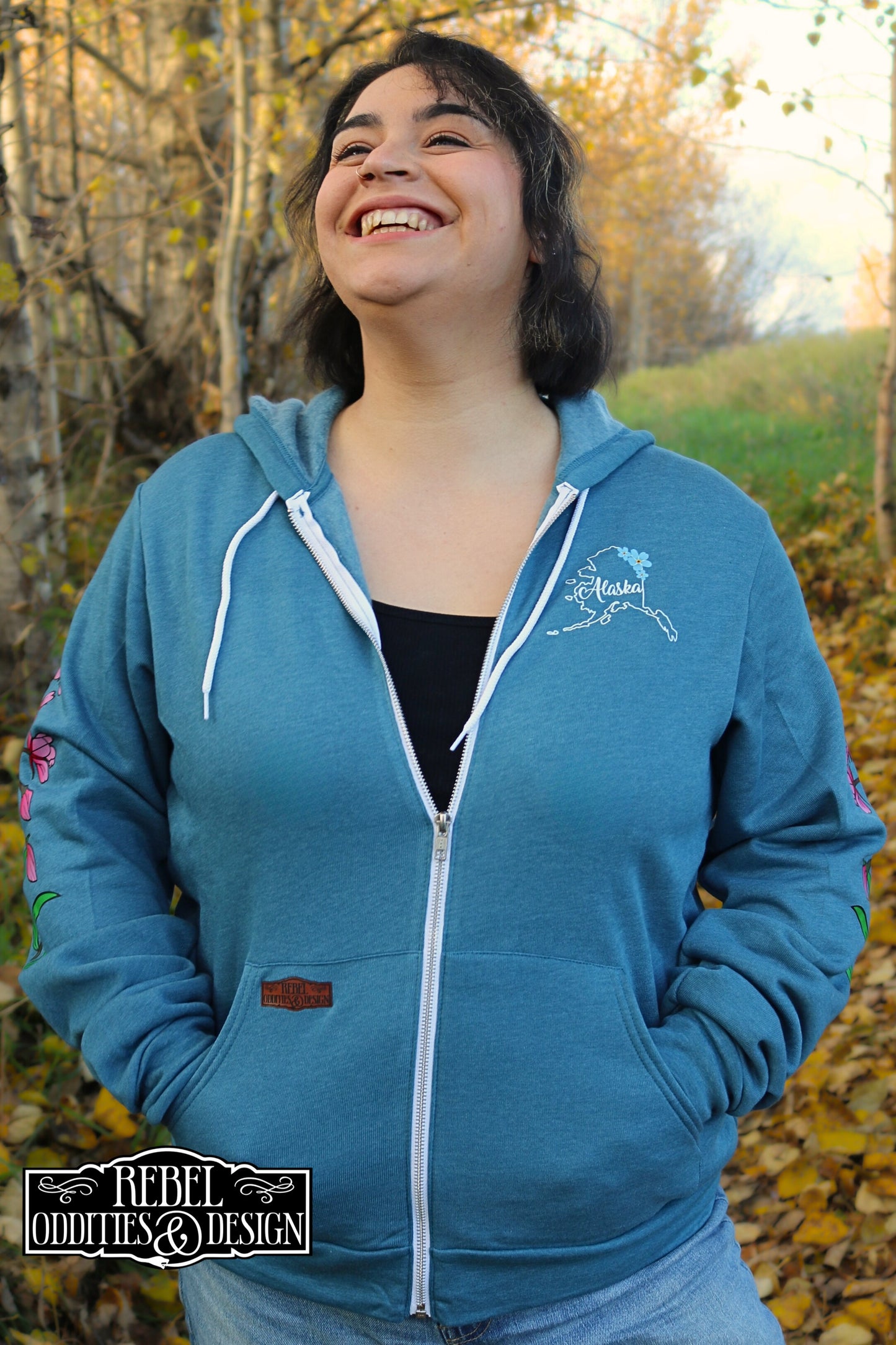 PRE-ORDER: Alaskan Wildflowers Zip Up