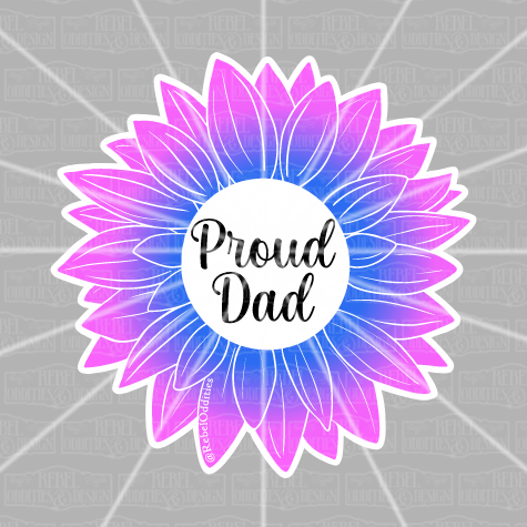Proud Dad Trans Flower