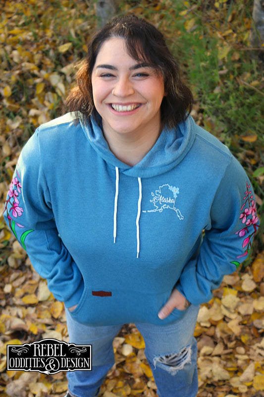 PRE-ORDER: Alaskan Wildflowers Pullover Hoodie