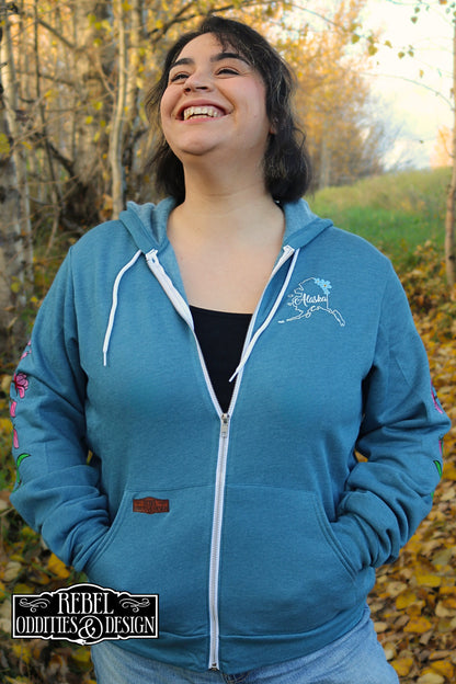 PRE-ORDER: Alaskan Wildflowers Zip Up